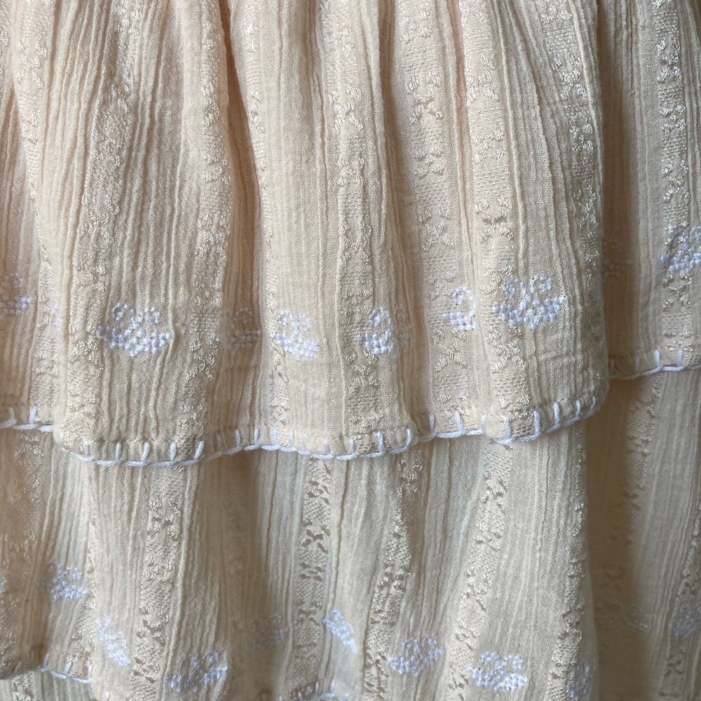 Love Sam Cream Tiered Dress M - Picture 7 of 10